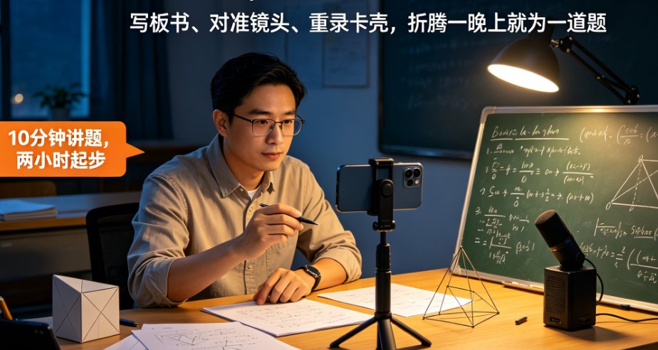 AI讲题视频兴起：课件帮自动生成板书讲解，微课制作更高效