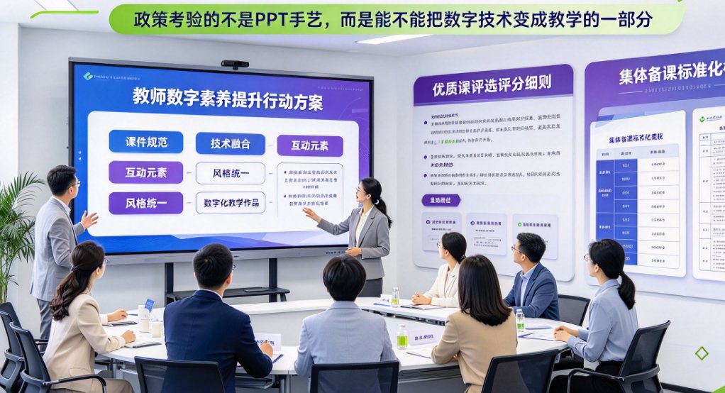 2026教师数字素养提升政策落地，AI课件工具如何帮教师减负增效？