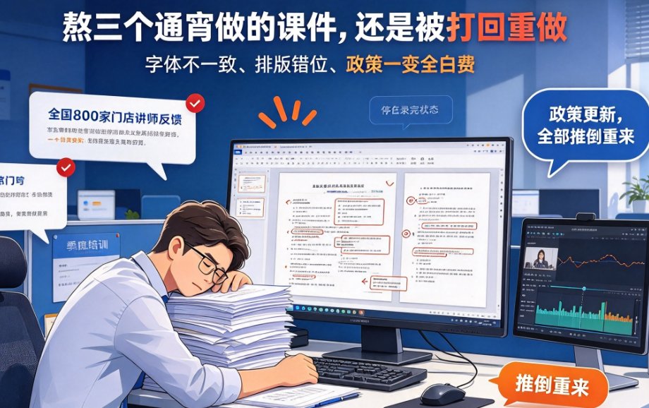 企业培训视频进入标准化时代：AI如何把零散课件变成品牌资产？