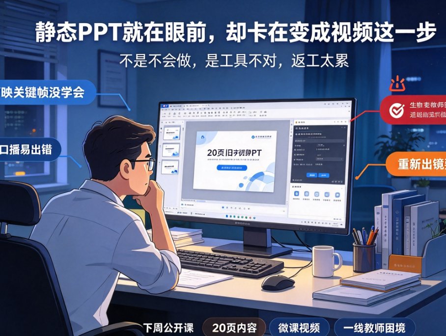 PPT转视频深度对比：课件帮、WPS、Canva哪个更省时省力？2026教师实测