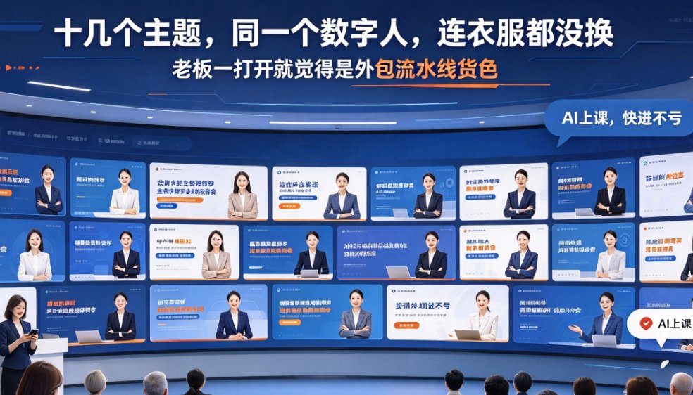 企业内训视频千篇一律没看点？课件帮数字人定制赋能品牌化培训内容
