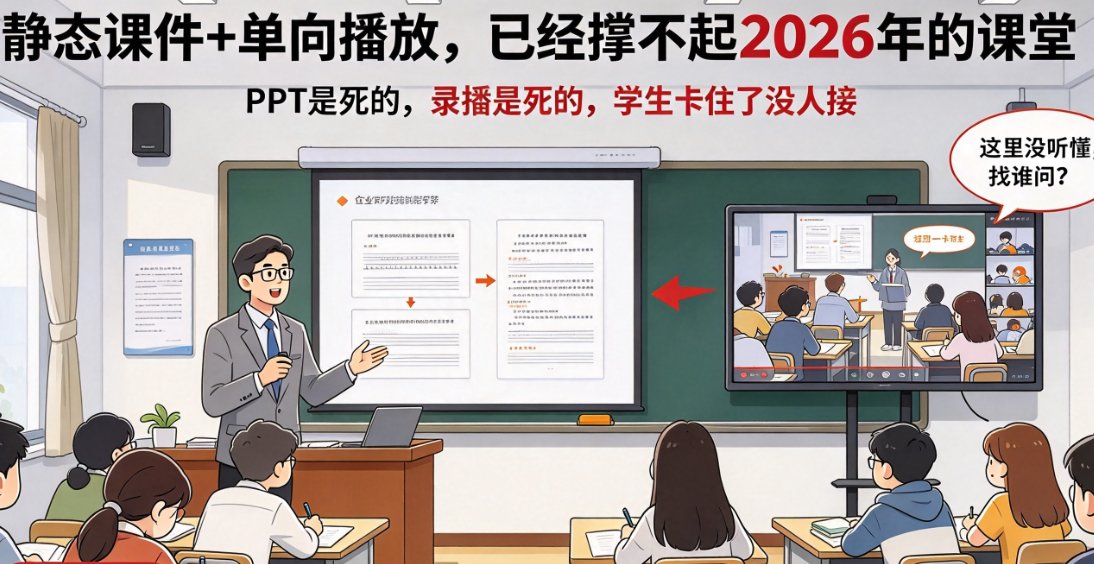 教育AI进入互动课新阶段：课件帮如何让PPT自主讲解、答疑和考核？