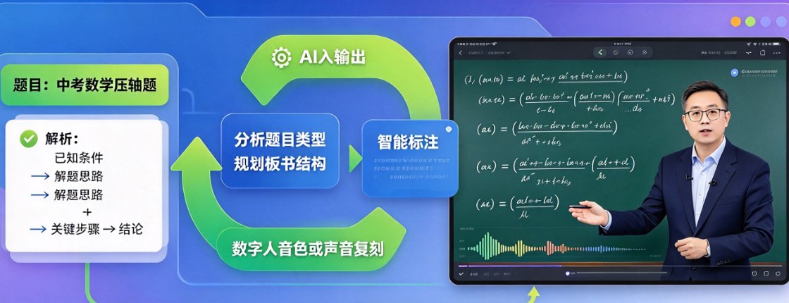 习题讲解课怎么录才能让学生秒懂？课件帮讲题视频自动生成板书讲解