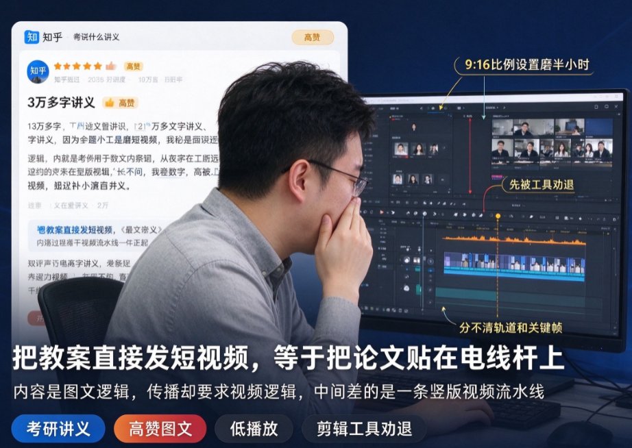 图文转短视频总是卡壳？课件帮一键成片，3分钟输出抖音竖版视频