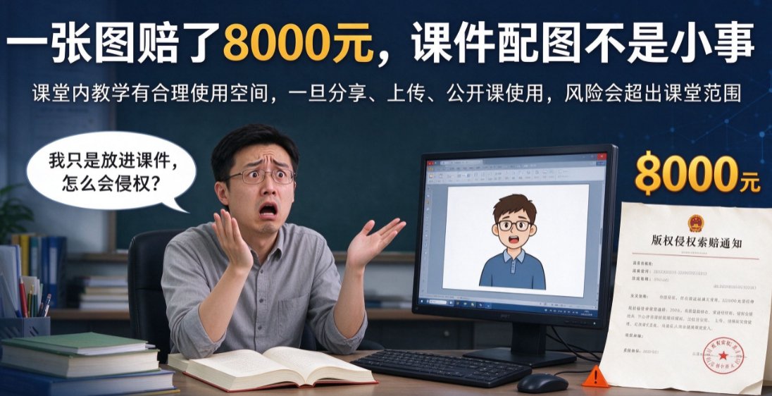 课件配图侵权赔钱冤不冤？课件帮正版素材库帮你避开版权雷区