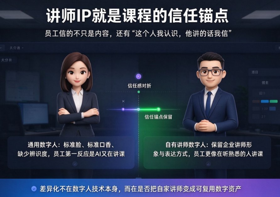 课件帮数字人定制界面，展示上传照片/视频生成虚拟讲师的步骤